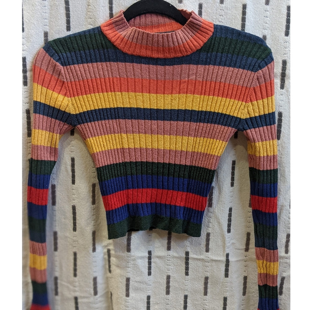 Cropped multi colored sweater - Picture 8 of 8
